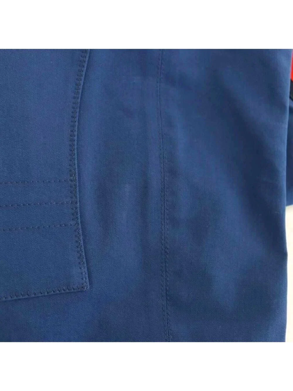 Gucci Stretch Gabardine Side Line Tapered Pants 46 Blue HS
